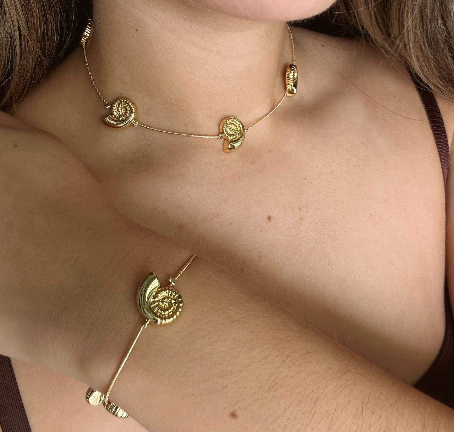 Gold Shell Necklace