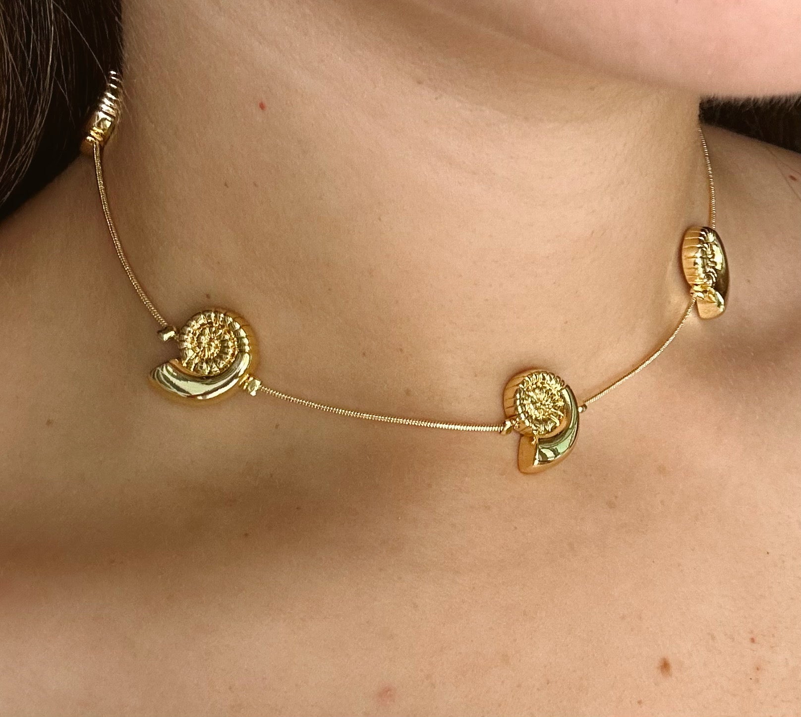 Gold Shell Necklace