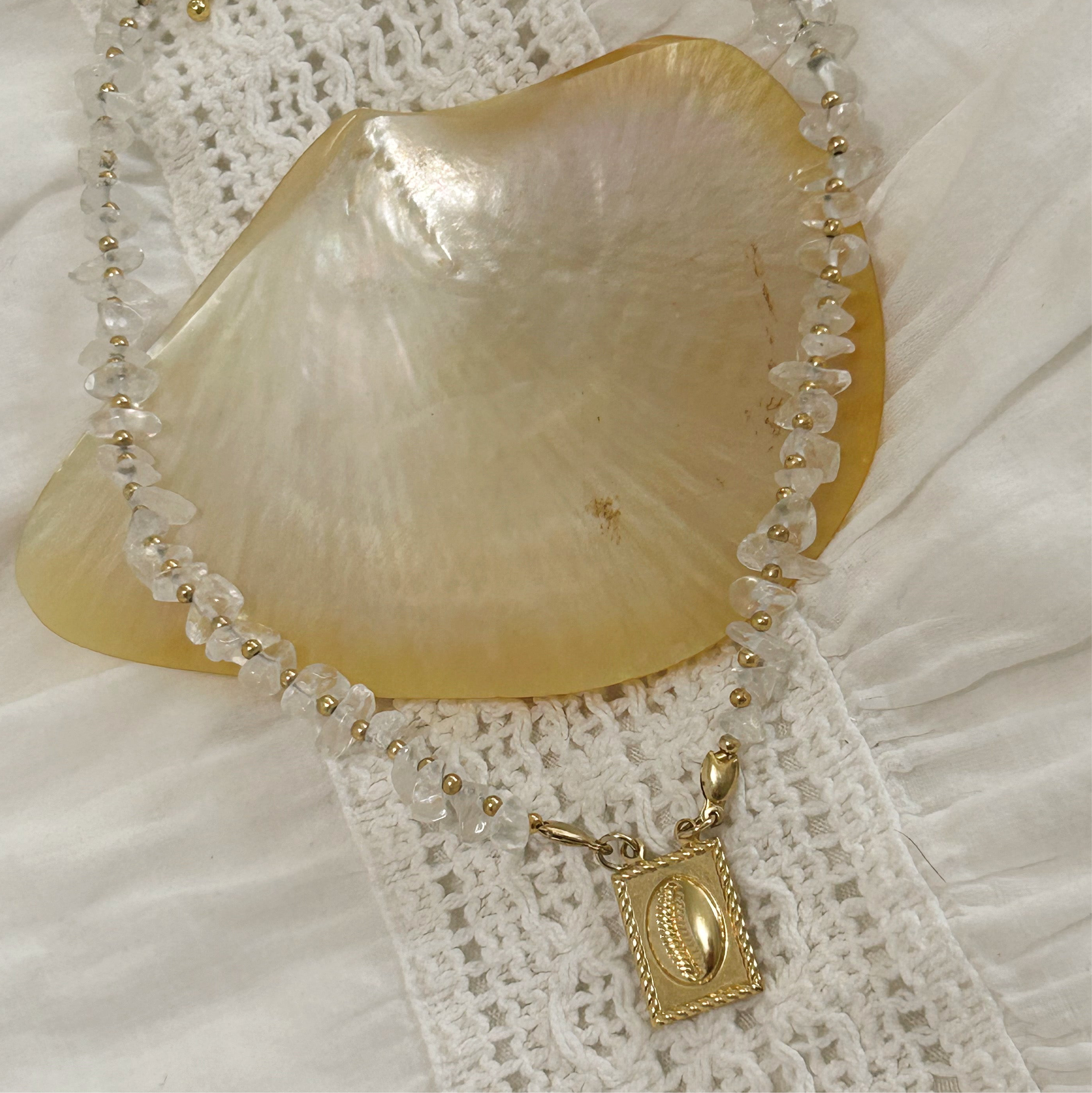 Crystal Shell Chocker Necklace