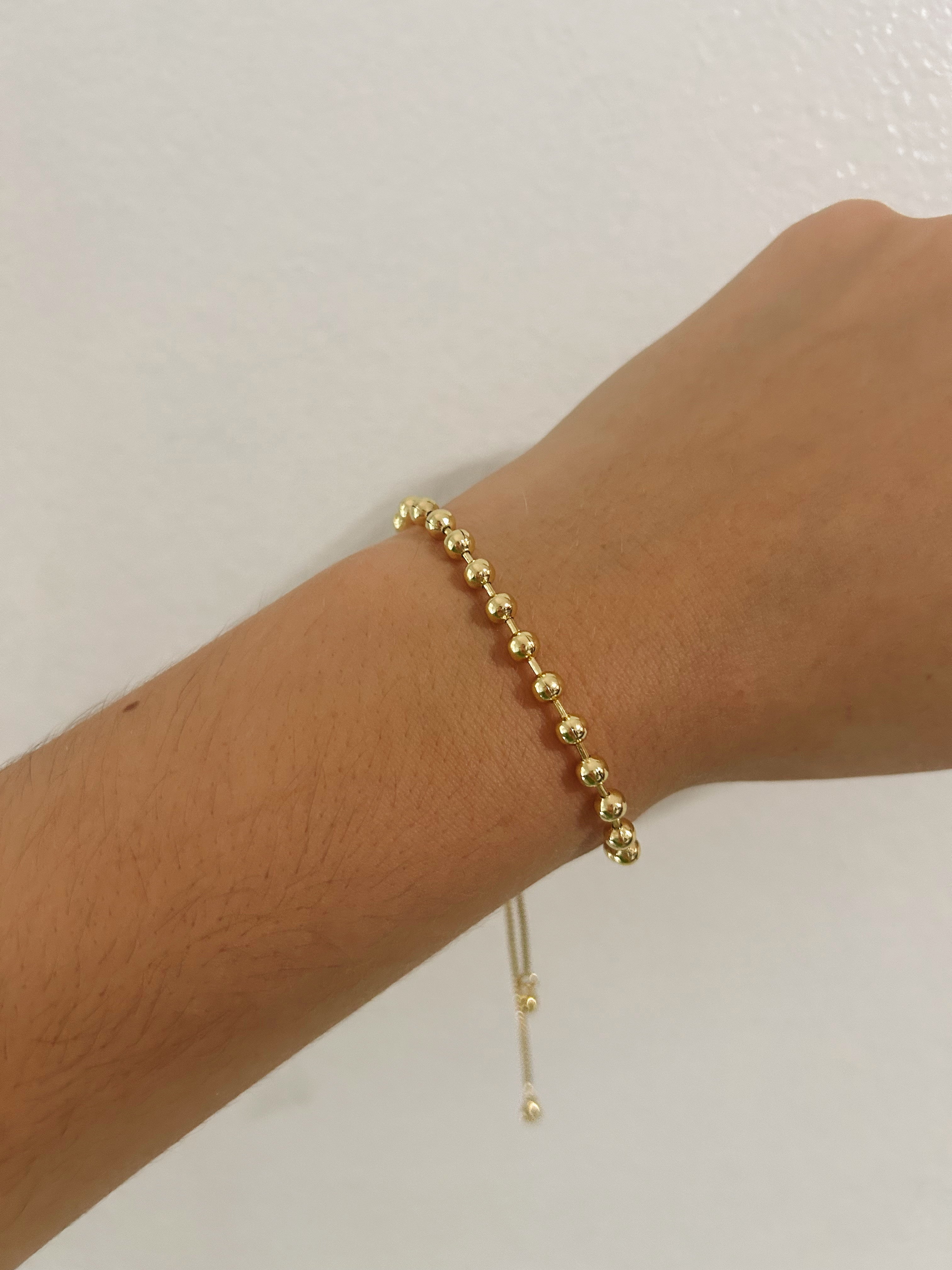Dainty Gold Adjustable Bracelet